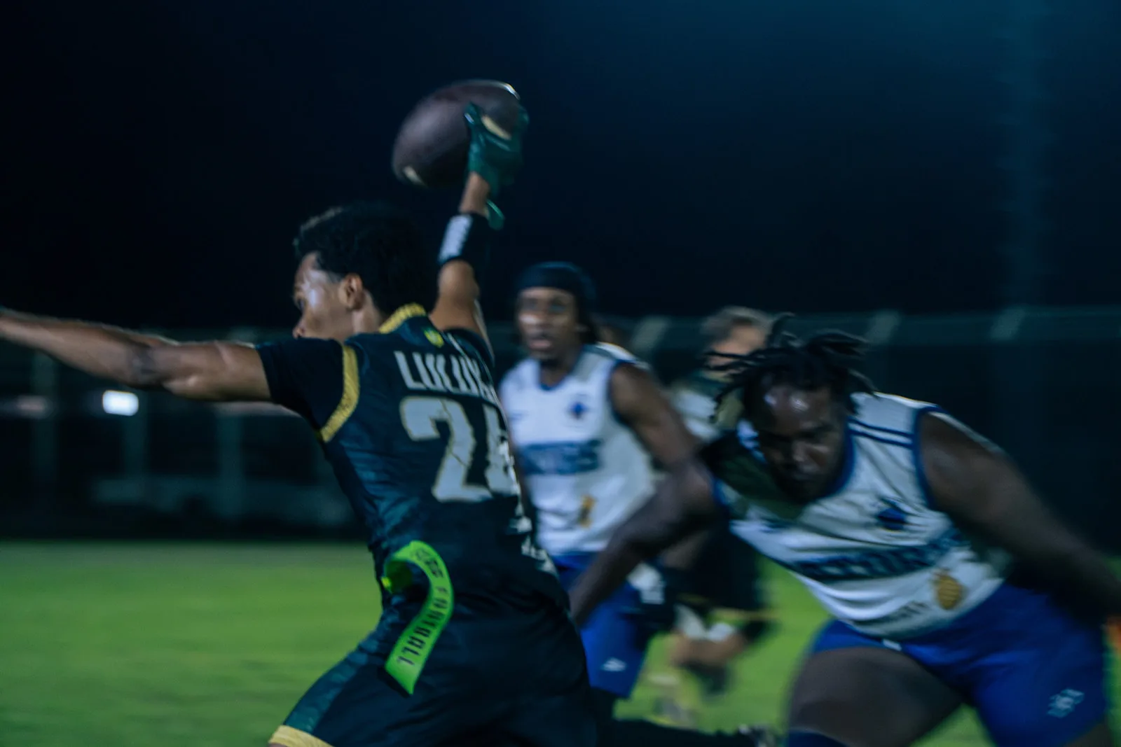 Action de match sous les lumières